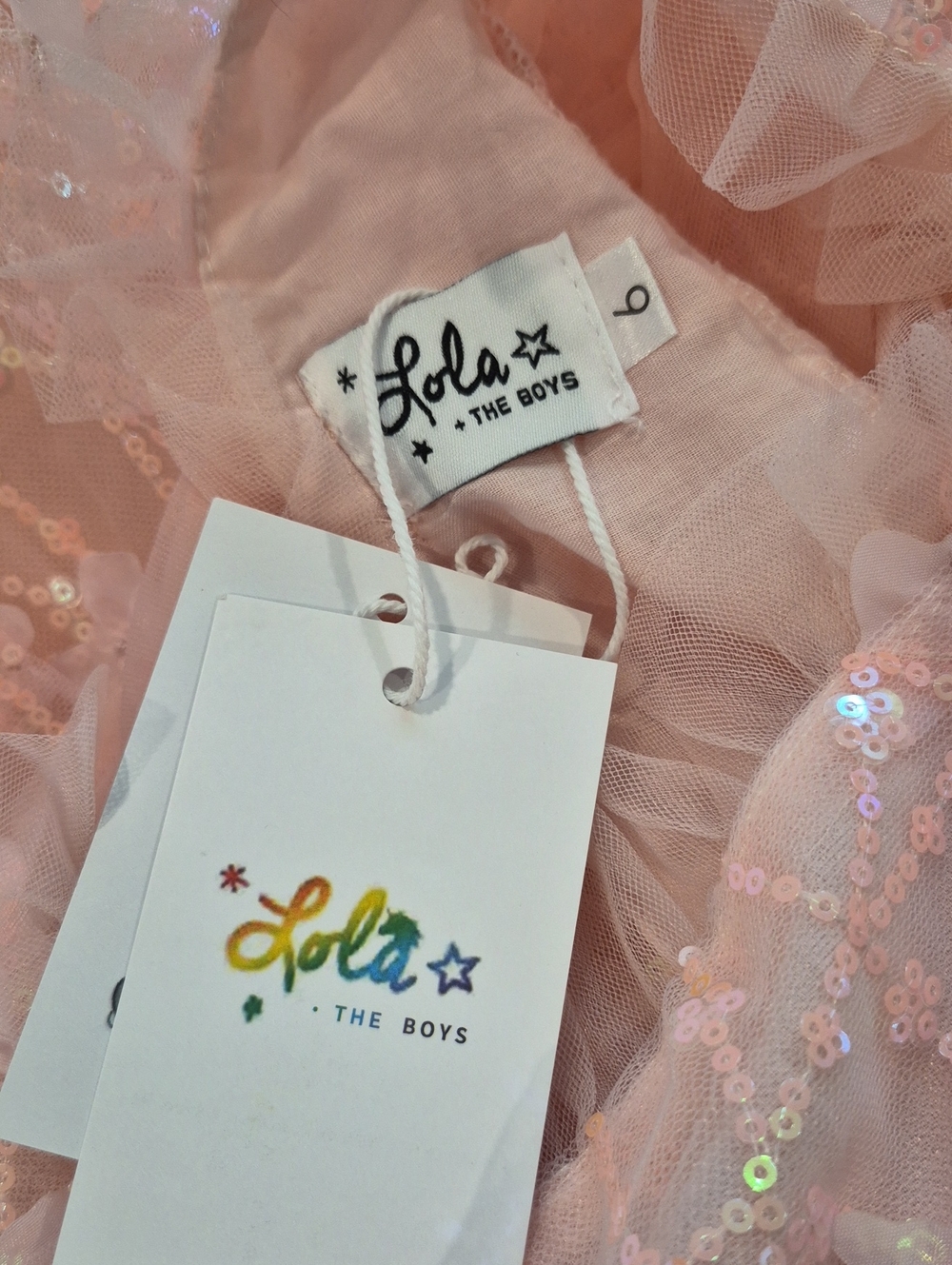 Lola and the Boys Butterfly Shimmer Tulle Dress - Picture 6 of 6